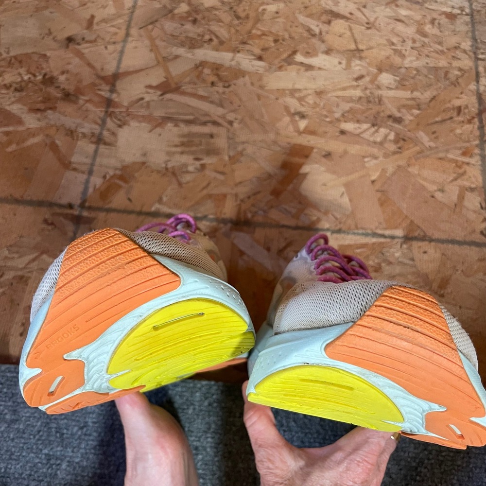 Brooks Glycerin 21 Women's Running Shoes Coconut Aqua Orange Sneaker Size 8.5B - Picture 14 of 16
